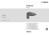Bosch LED Remote Supplement Manual