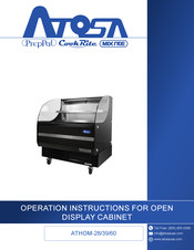 Atosa ATHOM-60 Operation Instructions Manual