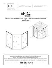 GlassCrafters Epic Neo Angle Series Installation Instructions Manual