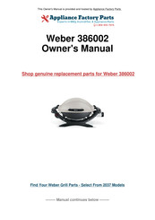 Weber baby 386002 Owner's Manual