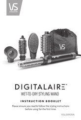 VS Sassoon DIGITALAIRE VSLE8100A Instruction Booklet