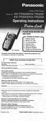 Panasonic PalmLine KX-TR325S Operating Instructions Manual