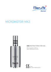 Bien-Air Dental MX2 Instructions For Use Manual