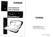 Casio CSF-5750 Owner's Manual