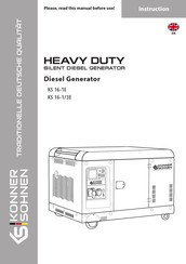 DIMAX GROUP Konner & Sohnen KS 16-1E Instructions Manual