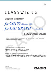 Casio CLASSWIZ CG Software User's Manual
