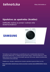 Samsung WD90T634DBH/S7 Instructions Manual
