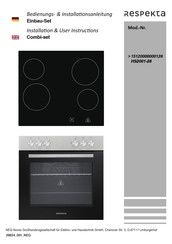 Respekta HS2001-26 Installation & User's Instructions