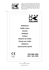Team Kalorik TKG WM 1002 Operating Instructions Manual
