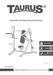 Taurus Elite Iso Assembly And Operating Instructions Manual