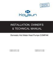 Kaysun COMPAK KHP 23 300 Installation & Technical Manual