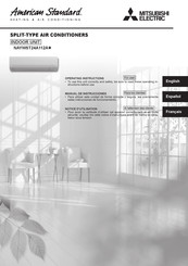 Mitsubishi Electric American Standard NAYWST24A112A Series Operating Instructions Manual