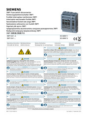 Siemens 3NP1134-1BC10 Operating Instructions Manual