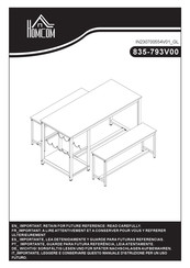 HOMCOM 835-793V00 Instructions Manual