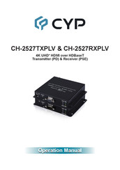 CYP CH-2527RXPLV Operation Manual