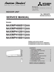 Mitsubishi Electric American Standard NAXWPH09B112AA Service Manual