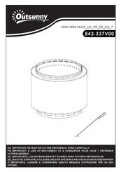 Outsunny 842-337V00 Operating Instructions Manual