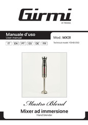 TREVIDEA Girmi MX31 User Manual