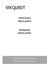 Exquisit KS515-4-051C Instruction Manual