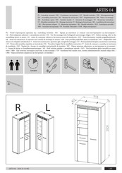 ML MEBLE ARTIS 04 Assembling Instruction