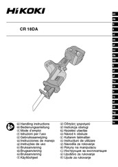 Hikoki CR18DAW4Z Handling Instructions Manual