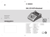 Bosch Professional GAL 12V-40 Original Instructions Manual