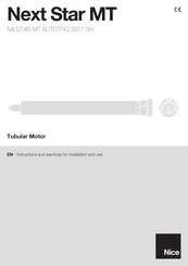 Nice NX FIT MT AUTOTRQ 3017 SH BD Instructions And Warnings For Installation And Use