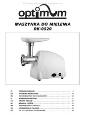 Optimum RK-0520 Operating Instructions Manual
