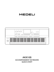 Medeli AKX10S Quick Start Manual