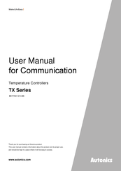 Autonics TX Series User Manual