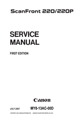 Canon ScanFront 220 Service Manual