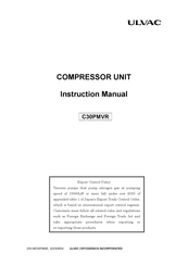 Ulvac C30PMVR Instruction Manual