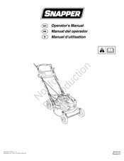 Snapper 7800968A-00 Operator's Manual