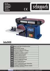Scheppach bts900 Translation From The Original Instruction Manual