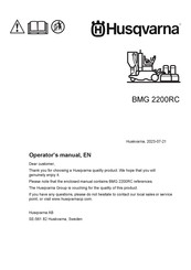 Husqvarna 970 61 65-02 Operator's Manual