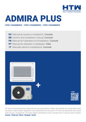 HTW ADMIRA PLUS HTW-F-035ADM2R32 Owners And Installation Manual