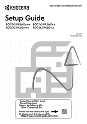 Kyocera ECOSYS PA2101cwx Setup Manual