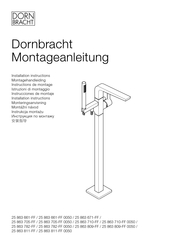 Dornbracht 25 863 811 0050 Series Installation Instructions Manual