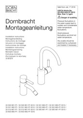 Dornbracht Meta 33 600 660 0010 Series Installation Instructions Manual