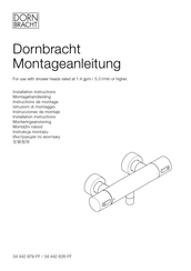 Dornbracht 34442979-99 Installation Instructions Manual