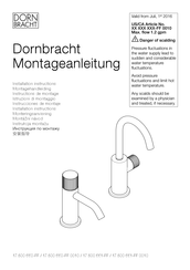 Dornbracht Meta 17500660-33 Installation Instructions Manual