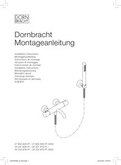 Dornbracht Meta 27 805 626 0050 Series Installation Instructions Manual