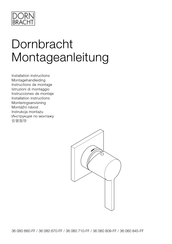 Dornbracht Meta 36060670-00 Installation Instructions Manual