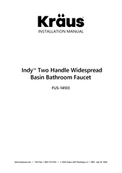 Kraus Indy FUS-14103 Installation Manual