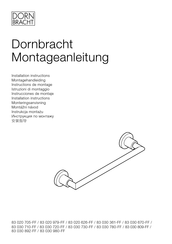 Dornbracht 83030892-33 Installation Instructions Manual
