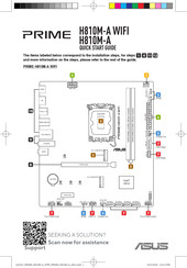 Asus PRIME H810M-A WIFI Quick Start Manual