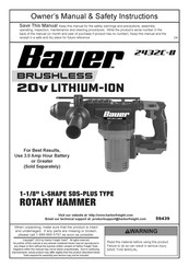 Harbor Freight Tools Bauer 2432C-B Owner's Manual