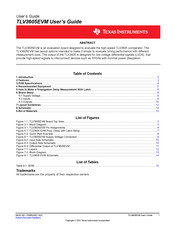 Texas Instruments TLV3605EVM User Manual