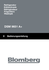 Blomberg DSM 9651 A+ Manual