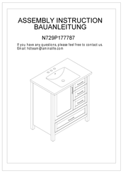 Otto N729P177787 Assembly Instructions Manual